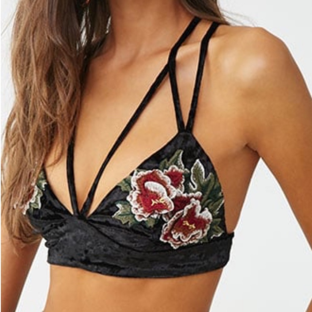 Velvet Rose Bralette - Picture 1 of 4